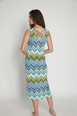 Batida 1152/Royal blue Missoni Jurk Missoni print