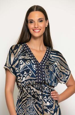 Batida 1986/Big Curves Lange print jurk