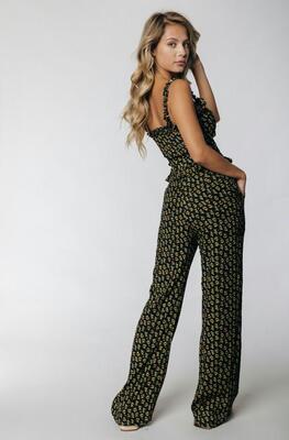 Colourful Rebel WP115494020056/710 Yellow Diana small flower HW pants