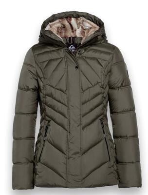 District LM11311233/608 Dusty Olive North jack met teddy-inzet