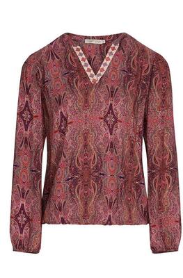 Dreamstar W23-215/Cyclaam Paisley Milly Blouse paisley print
