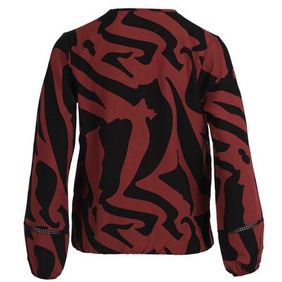 Enjoy Womenswear 155539/223 Henna Print Blouson V-hals