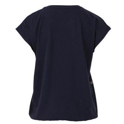 Enjoy Womenswear 183107/195 Indigo Blouson met strikjes + strass