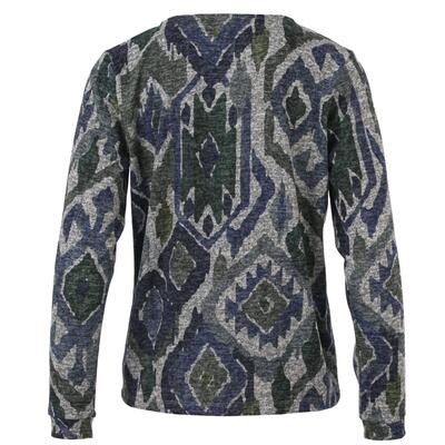 Enjoy Womenswear 183456/171 Jeans Cozy sweater Ikat-print