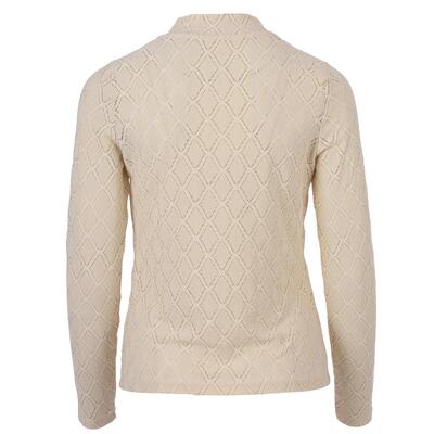 Enjoy Womenswear 412850/511 Beige Turtle top structuur