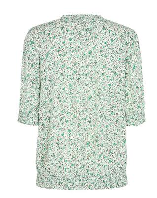 Freequent 126526/Ming Green Mix Linn SS print blouse