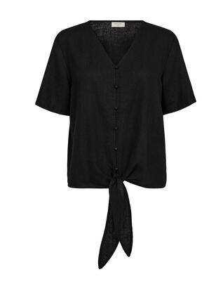 Freequent 204238/Black Lava blouse with tie