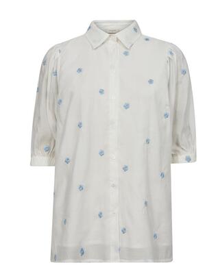 Freequent 204867/Brilliant White Chambray Blue Stream shirt