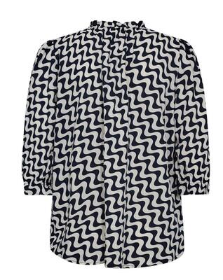 Freequent 205733/Off-White Navy Blazer Adney blouse