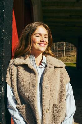 Freequent 206965/Simply Taupe Lamby waistcoat