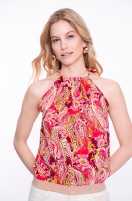 Geisha 53330-40/450 Top halter paisley