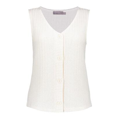Geisha 54350-41/010 Singlet knit with buttons