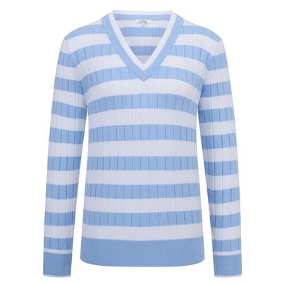 HV Society 0409103706/5045 Lightlbue Jordan Streep pullover