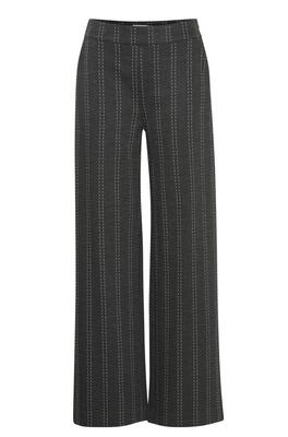 Ichi 20121778/Dark Grey Melange Ruti wide pant