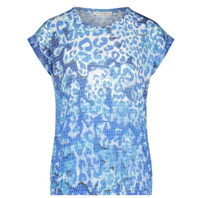 In Shape INS2301087/241 Blue combi Vera print ausbrenner shirt