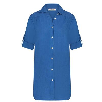 In Shape INS2301089/247 Cobalt Fenna uni linnen blouse