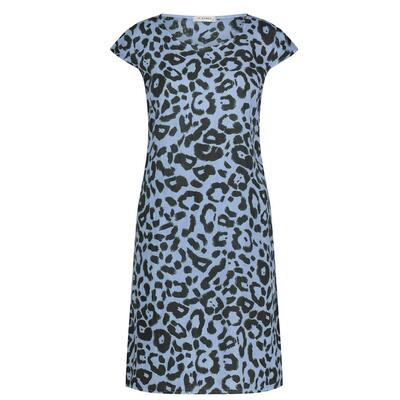 In Shape INS2501084/214 Light Blue Combi Fien Leopard dress