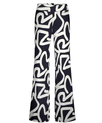 Lady Day L14.399.2428/Keith Blue Skyler print travel wideleg