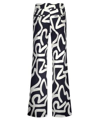 Lady Day L14.399.2428/Keith Blue Skyler print travel wideleg