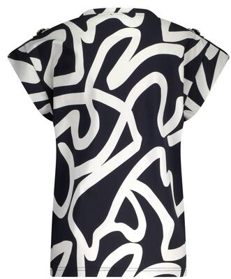 Lady Day L21.380.2433/Keith Blue Sydney print travel top