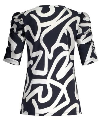 Lady Day L24.399.2431/Keith Blue Tigger print travel shirt