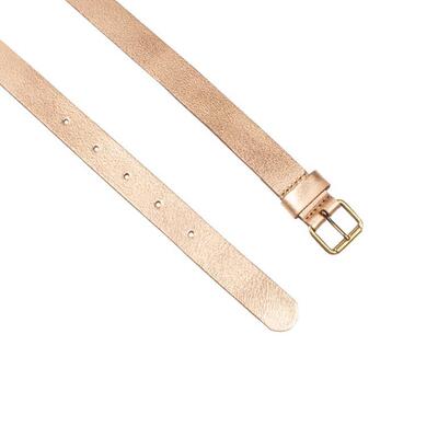 Legend 25128/405 Pink Rose Metallic riem, Gouden buckle