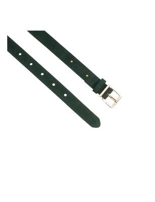 Legend 25210/600 Green Suede riem 2,5 cm gouden buckl