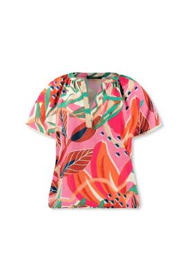 Lizzy and Coco Sweets/Shine Print crepe top fancy sleeve