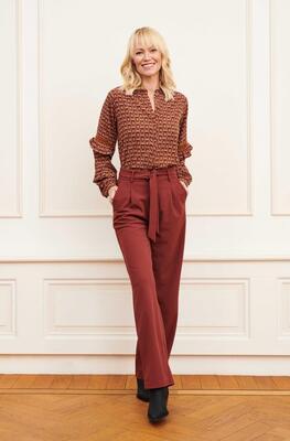 Lofty Manner OI35.1/Cherry Red Malani trouser