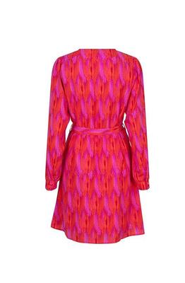 Lofty Manner QA22 C/Feather Print Suus dress