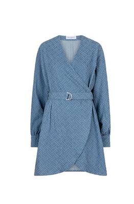 Lofty Manner QA24 A/Denim Blue Flore dress