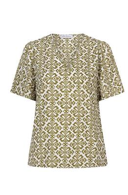 Lofty Manner QC03/Green Element Print Bella blouse