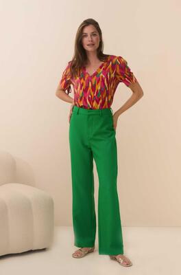 Lofty Manner QD01/Multi Color Print Imani blouse