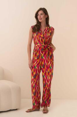 Lofty Manner QD26/Multi Color Print Nia jumpsuit