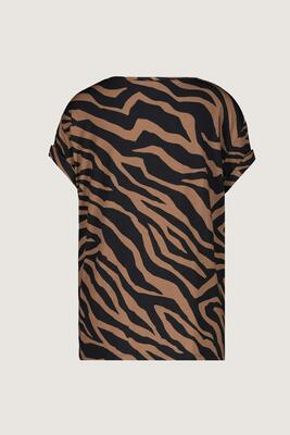 Monari 406823/542 T-shirt met zebra print