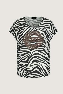 Monari 406845/998 T-shirt met zebra print