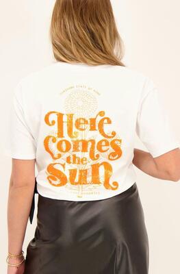 My Jewellery MJ07143/0300 Oranje T-shirt "Here Comes the Sun"