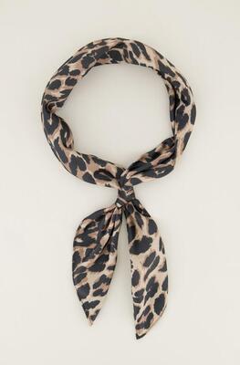 My Jewellery MJ12329/0100 Panterprint mini sjaal satijn