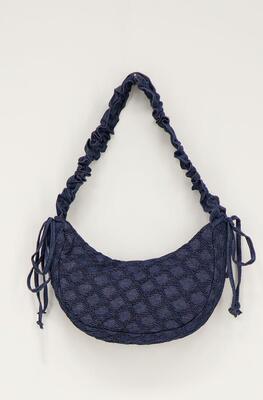 My Jewellery MJ12648/0600 Crossbody blauw denim ruffles