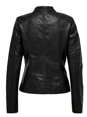 Only 15081400/BLACK Bandit faux leather biker NOOS