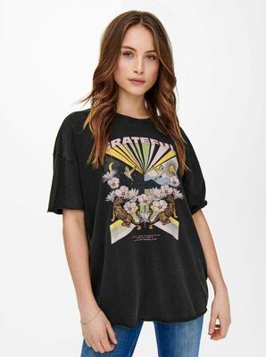 Only 15254458/Black Lucy oversize SS tiger top