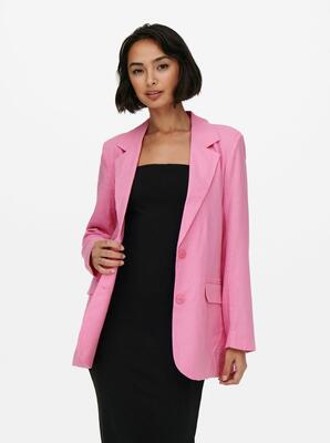 Only 15255171/Sachet Pink Caro LS linen blend blazer
