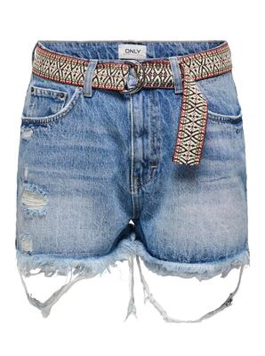 Only 15255539/Light Blue Denim Robyn ex HW vintage dnm shorts