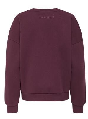 Only 15275525/Mauve Wine Paris Zenja boxy LS sweat