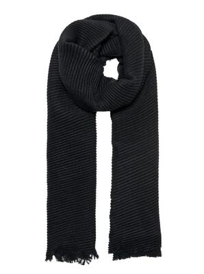 Only 15280455/Black Plissé life scarf