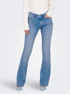 Only 15281251/Special Bright Blue Denim Blush mid flared TAI198 NOOS