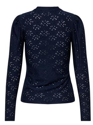 Only 15283461/Navy Blazer Smilla life LS puff top