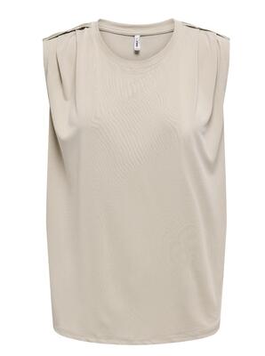Only 15290313/Feather Gray Free life SL modal satin top