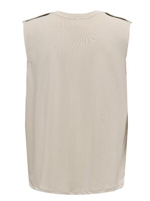 Only 15290313/Feather Gray Free life SL modal satin top