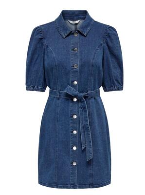 Only 15304123/Medium Blue Denim Vibbe SS belt dnm dress NOOS